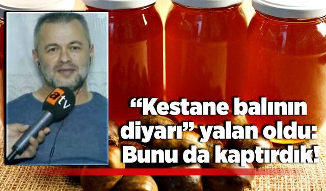 “Kestane balının diyarı” yalan oldu: Bunu da kaptırdık!