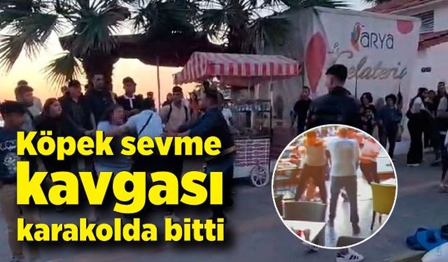 Köpek sevme kavgası karakolda bitti