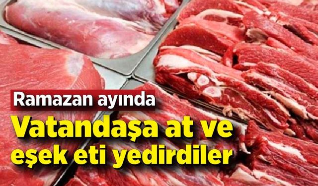 Vatandaşa at ev eşek eti yedirdiler; Hepsi tek tek ifşa edilecek