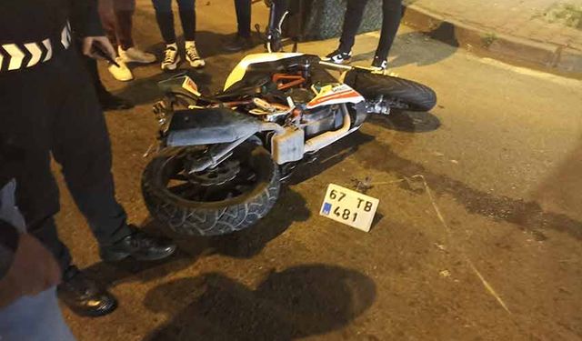 Ereğli’de motosiklet devrildi, 2 kişi yaralandı