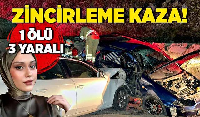 Düzce'de zincirleme kaza: 1 ölü, 3 yaralı