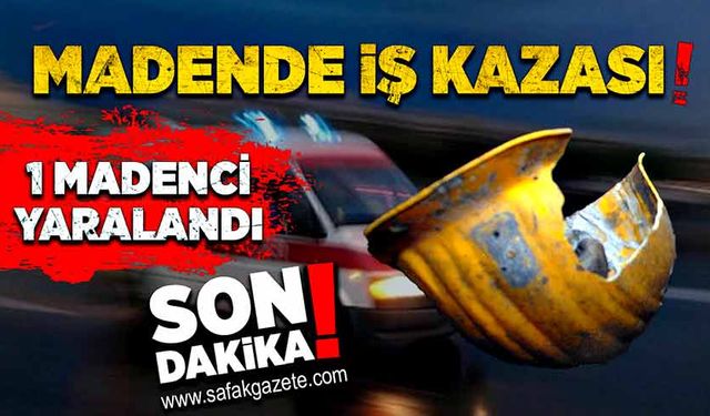 Madende iş kazası! 1 işçi yaralandı!