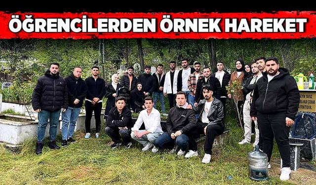 Öğrencilerden örnek hareket