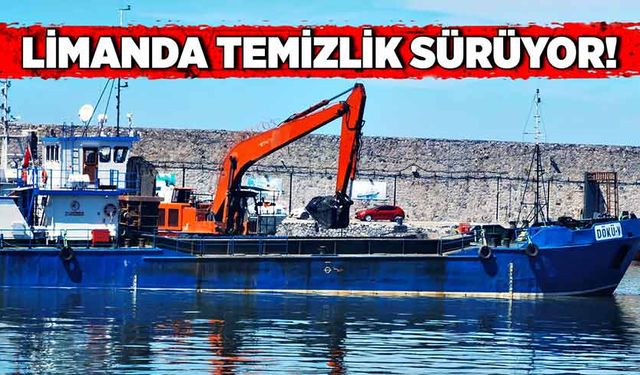 Limanda temizlik devam ediyor!