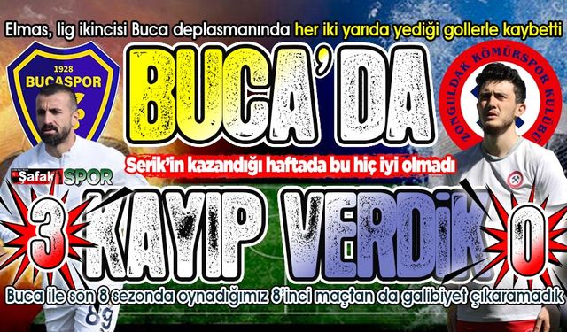 Zonguldak Kömürspor'un lig ikincisi Buca'ya gücü yetmedi: 3-0