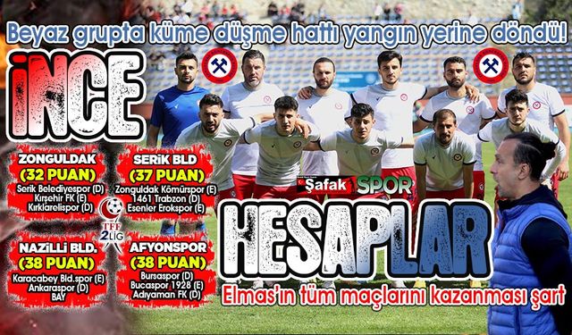 Zonguldak Kömürspor final haftalarına girdi... Bu haftaki Serik maçı hayati önem taşıyor