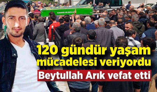 Yüksekten düşen işçi 120 günlük yaşam mücadelesini kaybetti