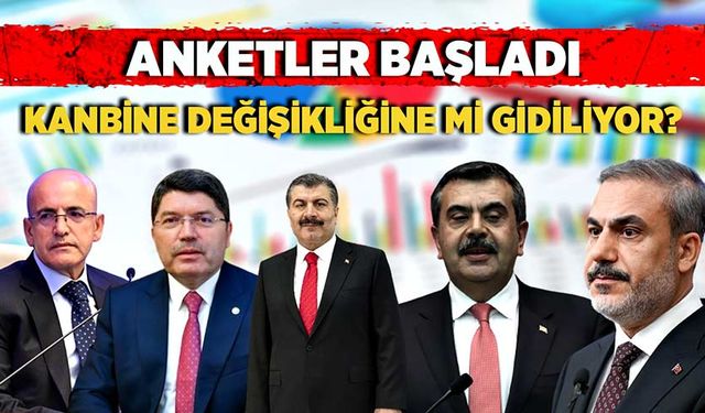 Yapılan anketler kabine değişikliğinin sinyali mi?