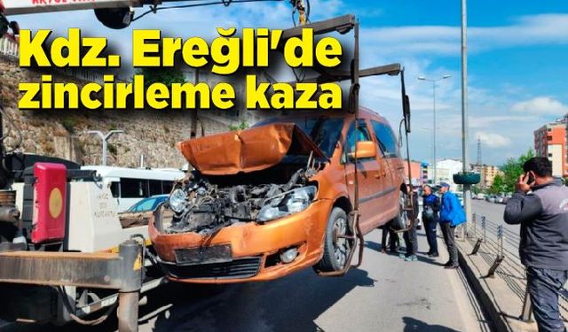 Karadeniz Ereğli'de zincirleme kaza