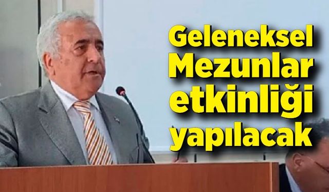 ZOTEV, Geleneksel Mezunlar etkinliği yapacak