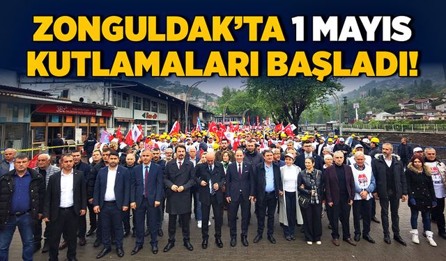 Zonguldak’ta 1 Mayıs kutlamaları başladı!