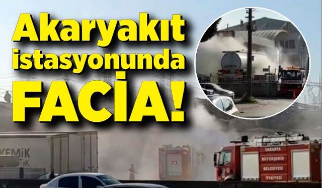 Akaryakıt istasyonunda facia: 2 kişi alevler arasında kaldı