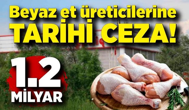 Beyaz et üreticilerine tarihi ceza!