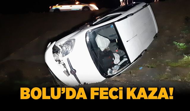 Bolu'da feci kaza!