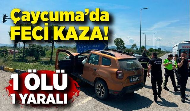 Çaycuma’da feci kaza: 1 ölü, 1 yaralı