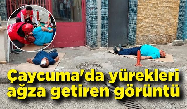 Çaycuma'da Devlet Hastanesinde yürekleri ağza getiren görüntü