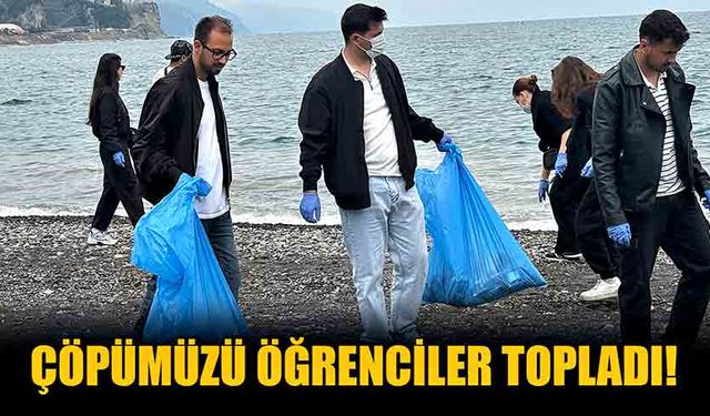 Çöpümüzü öğrenciler topladı!