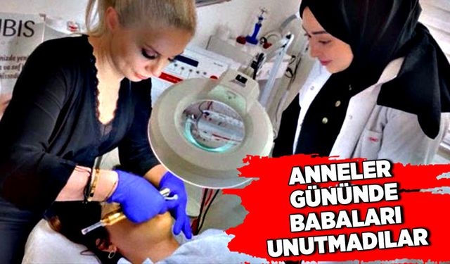 Anneler Günü’nde babaları unutmadılar