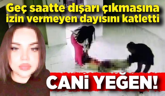 Genç kız evden çıkmasına izin vermeyen dayısını öldürdü