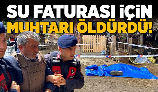 Su faturası için muhtarı öldürdü!