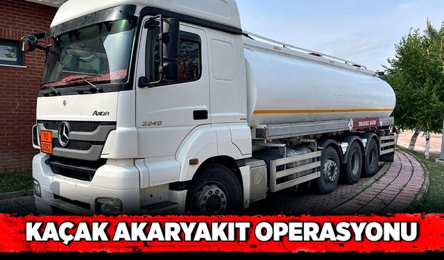 Emniyetten kaçak akaryakıt operasyonu