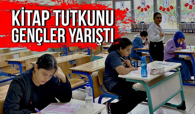 Zonguldak'ta kitap tutkunu gençler yarıştı