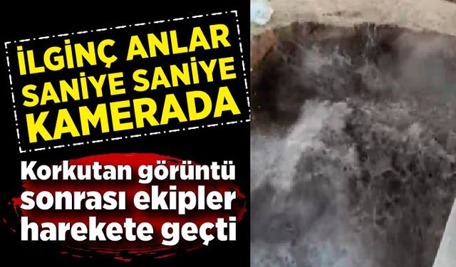 Apa Barajı'ndaki görüntüler saniye saniye kameraya yansıdı: Ekipler harekete geçti