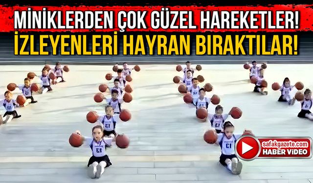 Miniklerden çok güzel hareketler! İzleyenleri hayran bıraktılar!