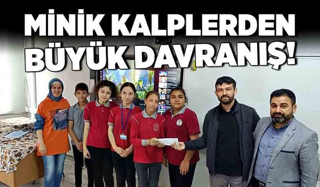 Minik kalplerden, büyük davranış!