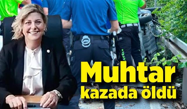 Virajı alamayan araç kaza yaptı: Muhtar öldü