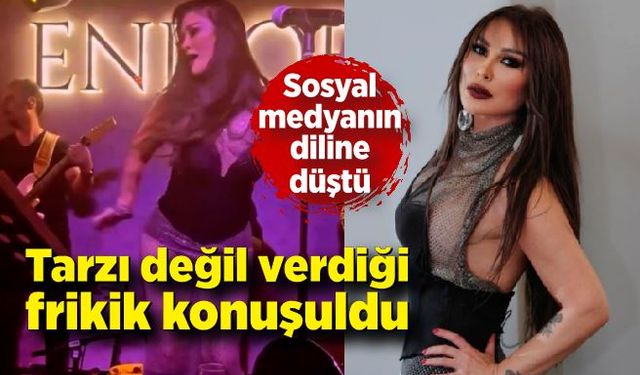 Ünlü oyuncu ve şarkıcı sahnede kendinden geçti! Tarzından çok verdiği frikik ile konuşuldu