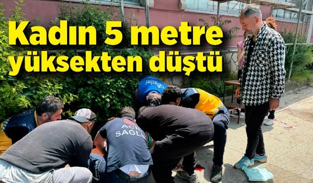 Zonguldak'ta üzücü kaza! Temizlik yapan kadın 5 metre yükseklikten düştü