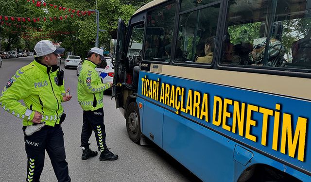 Ticari araçlara denetim yapıldı