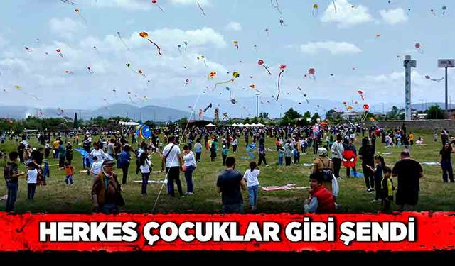 Herkes çocuklar gibi şendi