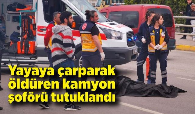 Yayayı çarparak öldüren kamyon şoförü tutuklandı