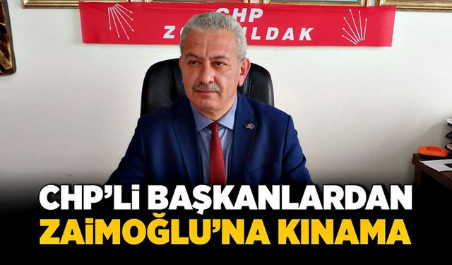 CHP’li başkanlardan Zaimoğlu’na kınama