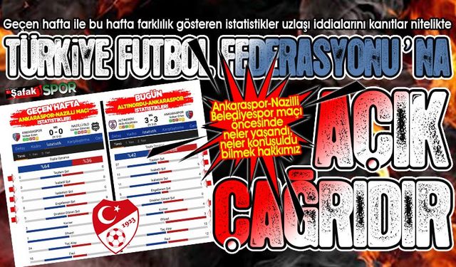 Zonguldak Kömürspor Kulübü, Ankaraspor-Nazilli Belediyespor maçının derinleştirilmesini istiyor