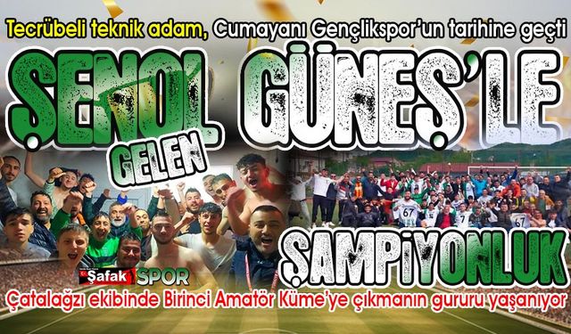 Cumayanı Gençlikspor’a Şenol Güneş eli değdi! Bitime bir hafta kala şampiyonluğunu ilan etti