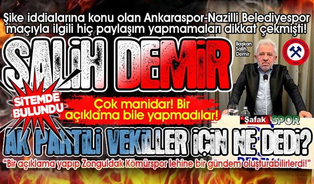 Eyy vekiller! Bu Zonguldak Kömürspor, Zonguldak’ın takımı değil mi?