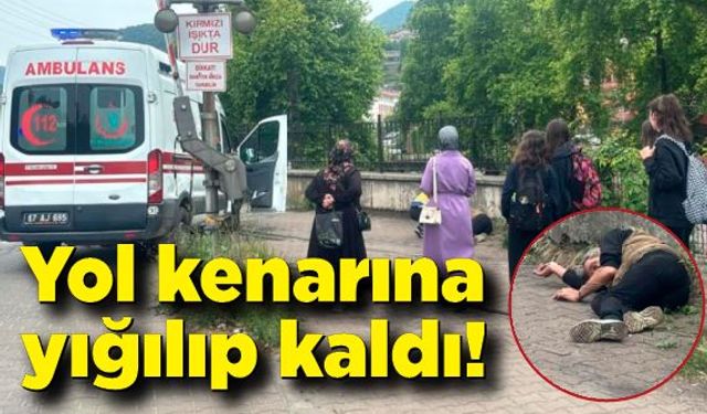 Sokak ortasında baygınlık geçirdi, İmdadına ekipler yetişti