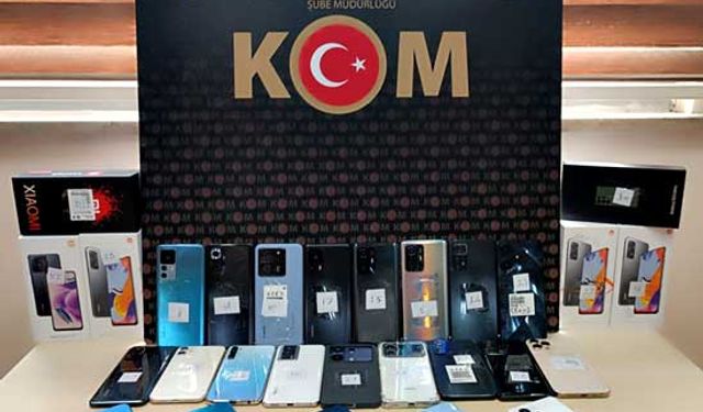 Bolu’da kaçak telefon operasyonu