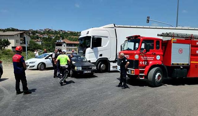 Karadeniz Ereğli'de trafik kazası: 8 yaşındaki çocuk yaralandı