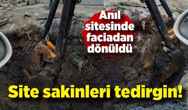 Site sakinleri tedirgin! Anıl sitesinde ana boru patladı