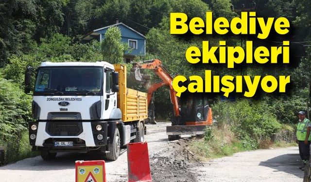 Belediye ekipleri şehrin her köşesinde çalışıyor