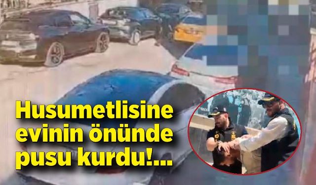 Cinayet anı kameraya yansıdı: Husumetlisine pusu kurup öldürdü