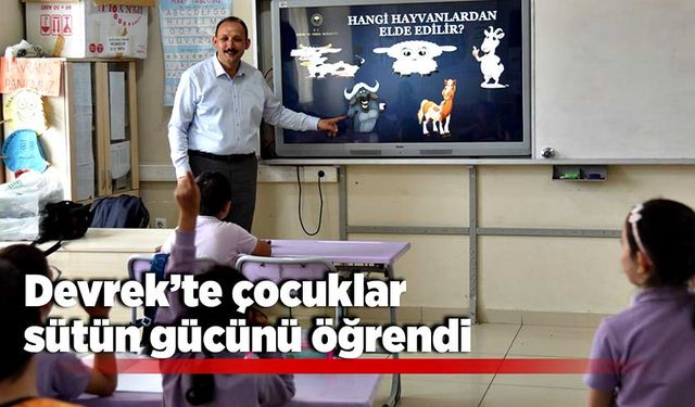 Devrek’te çocuklar sütün gücünü öğrendi