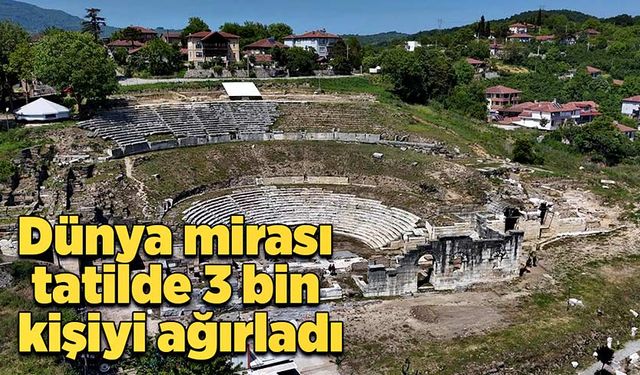 Dünya mirası tatilde 3 bin kişiyi ağırladı