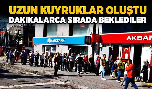 Uzun kuyruklar oluştu, dakikalarca sırada beklediler