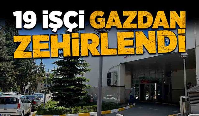 19 işçi gazdan zehirlendi