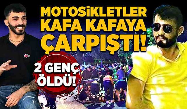 Motosikletler kafa kafaya çarpıştı! İki genç öldü, ikisi ağır yaralı!